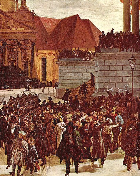 Aufbahrung der Maerzgefallenen Detail