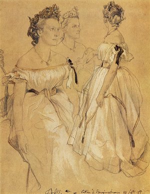 Drei Ehrenjungfrauen Kunstdruck