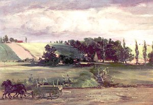 Gewitter am Tempelhofer Berg Kunstdruck