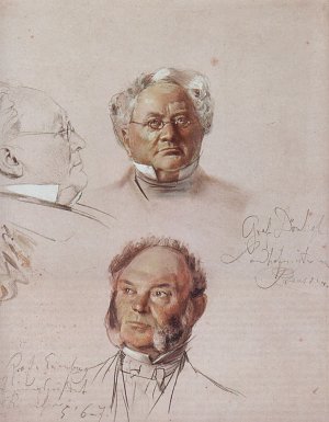 Studie zum Kroenungsbild Wilhelm I  12 Kunstdruck