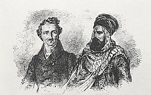 Fuerst von Pueckler Muskau und Jussuf Bey Kunstdruck