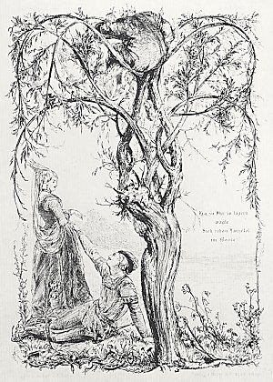 Illustration zu Gedichten von Anastasius Gruen 1 Kunstdruck