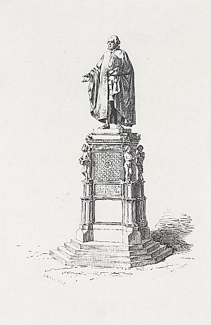 Justus Moesers Denkmal von Drake in Osnabrueck Kunstdruck