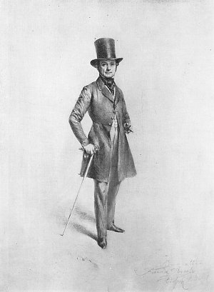 Portraet des Malers Eduard Magnus Kunstdruck