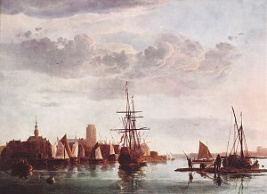 Aelbert Cuyp Ansicht von Dordrecht Kunstdruck