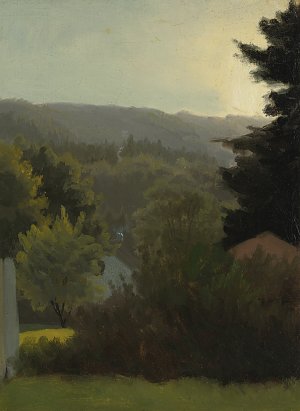 Forested hills Kunstdruck