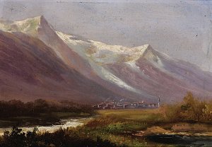 Studie Gebirge Kunstdruck