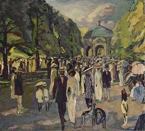 Im Münchner Hofgarten  Kunstdruck