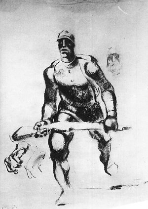 Vorbeigehender Soldat Kunstdruck