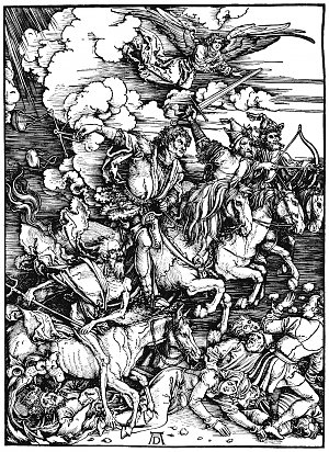 Illustration zur Apokalypse 4 Kunstdruck