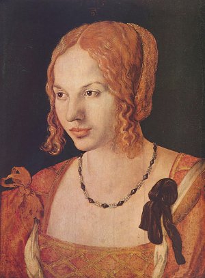 Portraet einer Venezianerin Kunstdruck