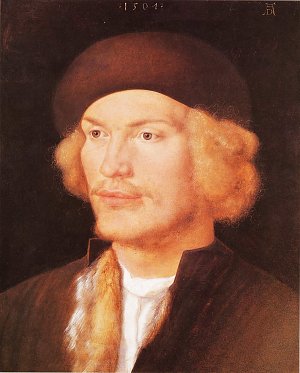 Portraet eines jungen Mannes 2 Kunstdruck
