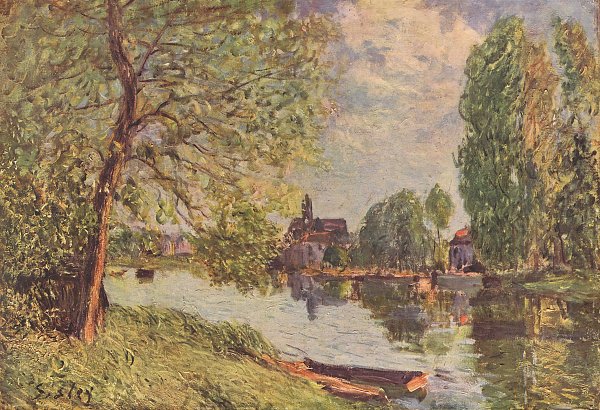 Flusslandschaft bei Moret sur Loing