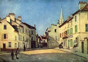 Platz in Argenteuil Kunstdruck