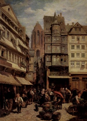 FfM Römerberg Kunstdruck