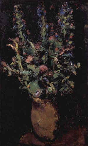 Blumenstilleben mit Rittersporn Kunstdruck