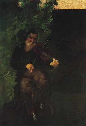 Der alte Geiger Kunstdruck