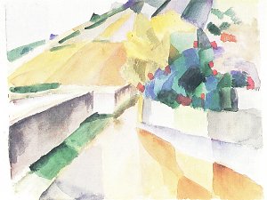 Weinberge am Murtensee Kunstdruck