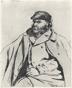 Portraet des Paul Cezanne Kunstdruck