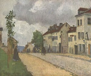 Strasse in Pontoise Rue de Gisors Kunstdruck