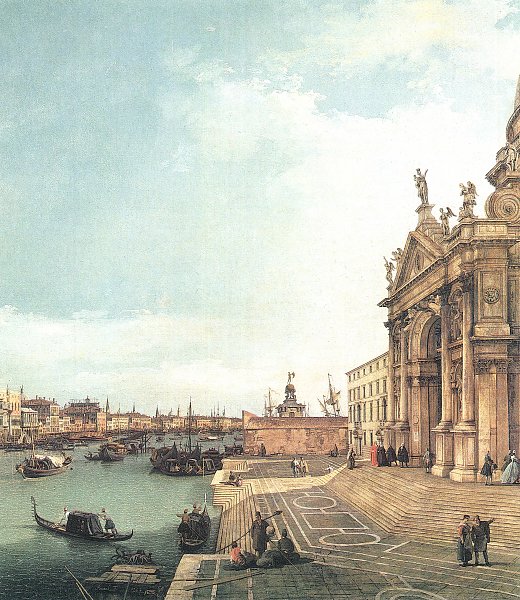 Ausschnitt aus Muendung des Canal Grande Blick nach Osten