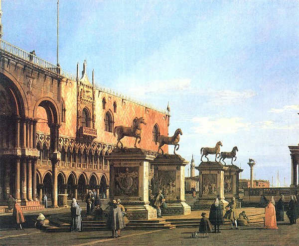 Capriccio die Pferde von S marco auf der Piazzetta