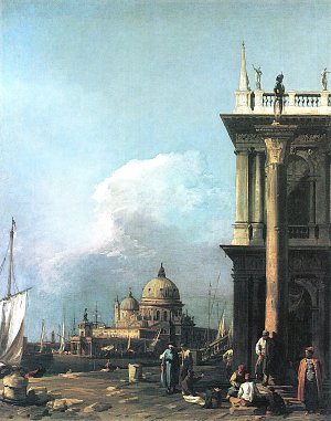 Muendung des Canal Grande Blick von der Piazzetta aus Kunstdruck