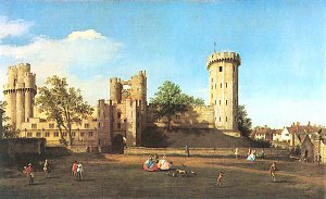 Warwick Castle Ostseite Kunstdruck