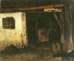 Schmiede in Weßling Kunstdruck