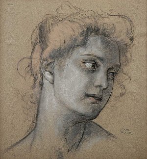 Bildnis einer jungen Frau Kunstdruck