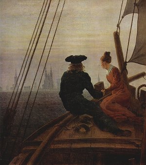 Auf dem Segler Detail Kunstdruck