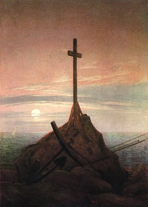 Das Kreuz an der Ostsee Kunstdruck