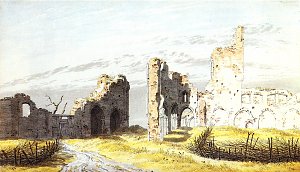 Die Ruine des Klosters Eldena Kunstdruck