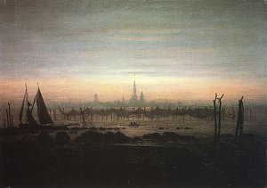 Greifswald im Mondschein Kunstdruck