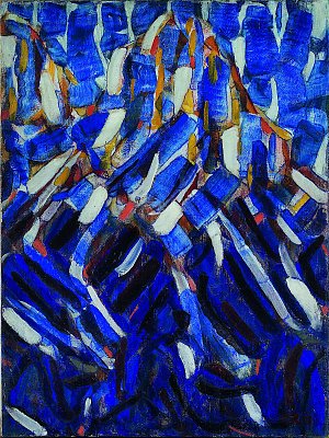 Abstraction (the Blue Mountain) Kunstdruck