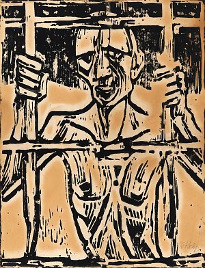 Der Gefangene Kunstdruck