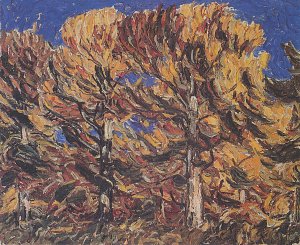 Herbstwald Kunstdruck
