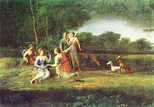 Egeria beweint Numa Kunstdruck