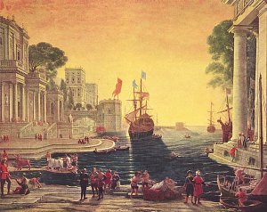 Odysseus uebergibt Chryseis ihrem Vater Kunstdruck