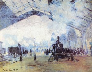 Bahnhof Saint Lazare in Paris Kunstdruck