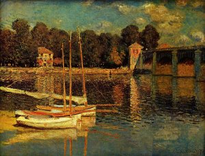 Bruecke von Argenteuil Kunstdruck