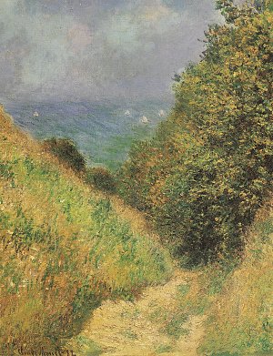 Hohlweg bei Pourville 2 Kunstdruck