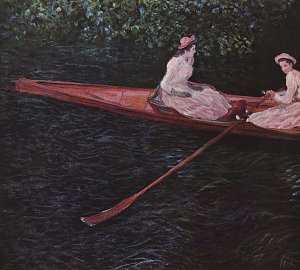 Kahnfahrt auf der Epte Kunstdruck