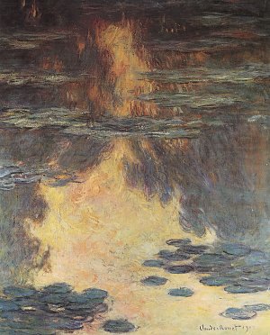 Seerosen Wasserlandschaft 2 Kunstdruck