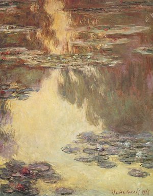 Seerosen Wasserlandschaft 6 Kunstdruck