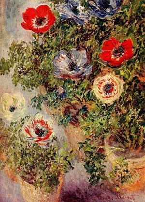 Stillleben mit Anemonen Kunstdruck