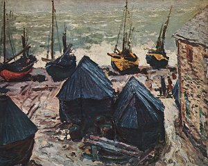 Ueberwinterde Boote Kunstdruck