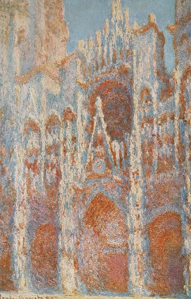 die Kathedrale von Rouen bei Sonnenuntergang