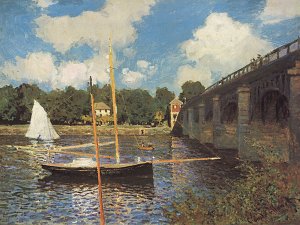die Strassenbruecke Argenteuil Kunstdruck