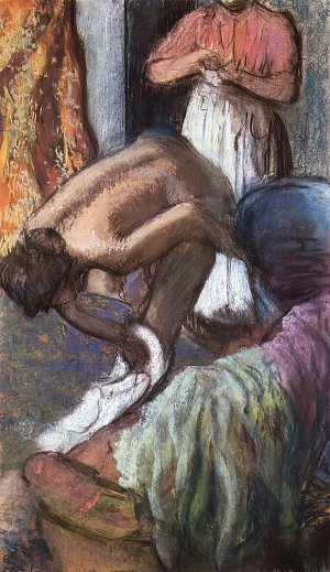 Die Staerkung nach dem Bade Kunstdruck